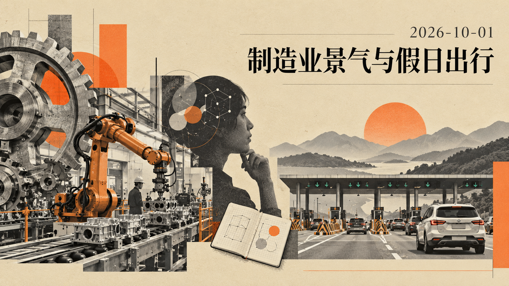 自制插图：2026年10月1日，制造业景气与假日出行